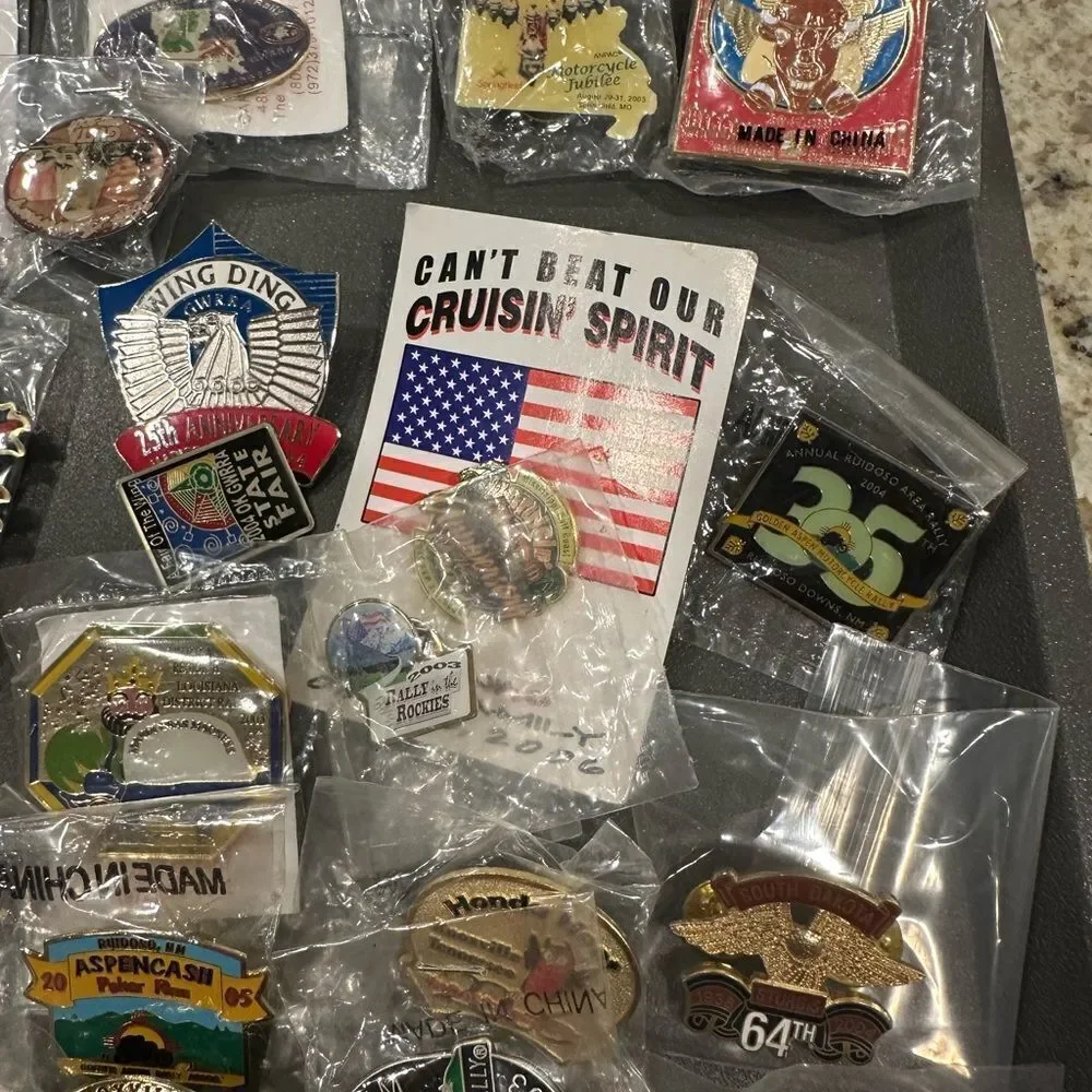 Honda Goldwing  Motorcycle Rally Wing Ding Assorted Collectible Pins over 40